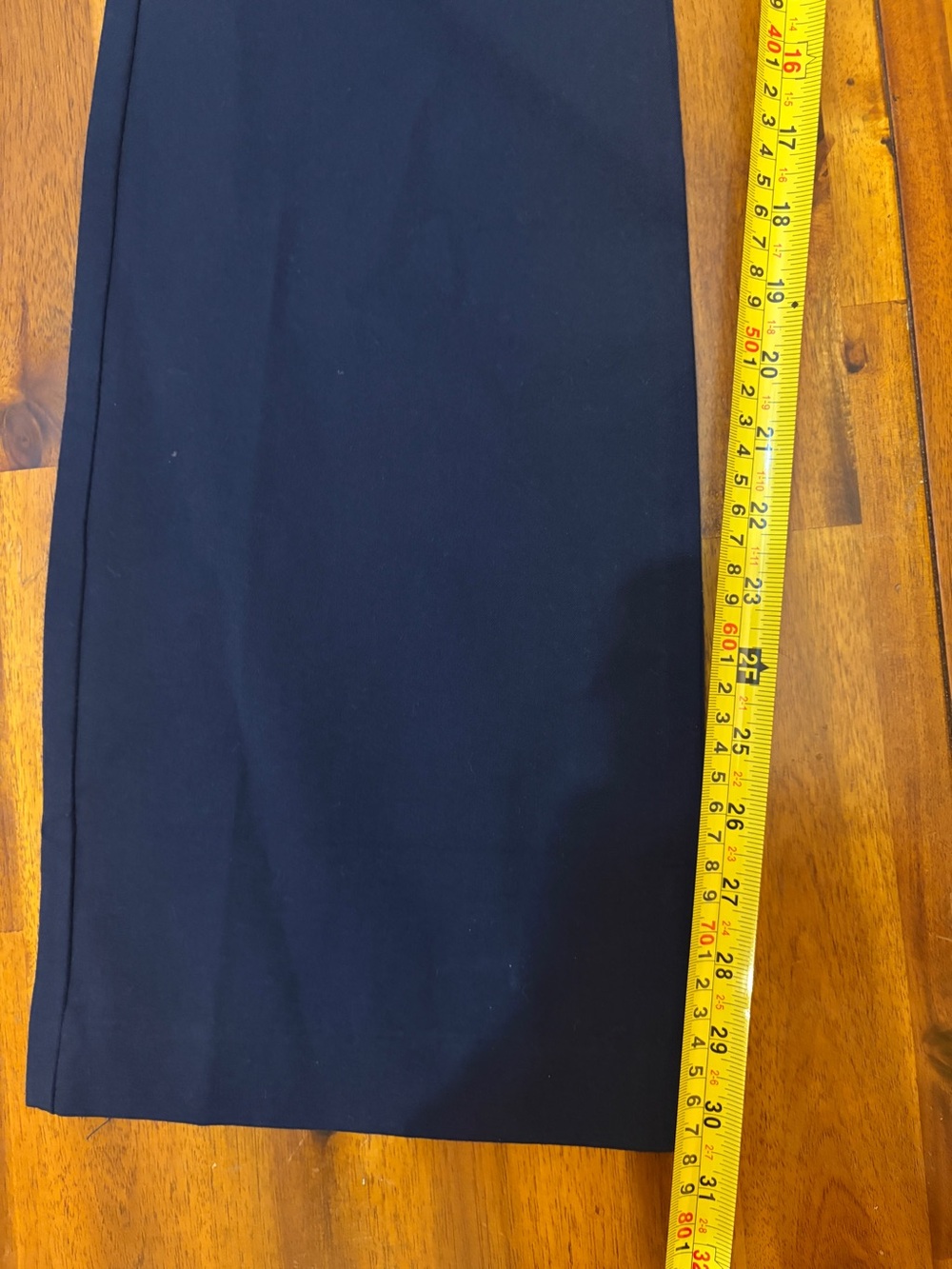 Old Navy High-Waisted Pixie Flare Pants Navy Blue Dress Trousers Stretch size 14 - Picture 6 of 6